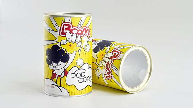 透明易撕蓋食品紙罐 透明易撕蓋食品紙罐