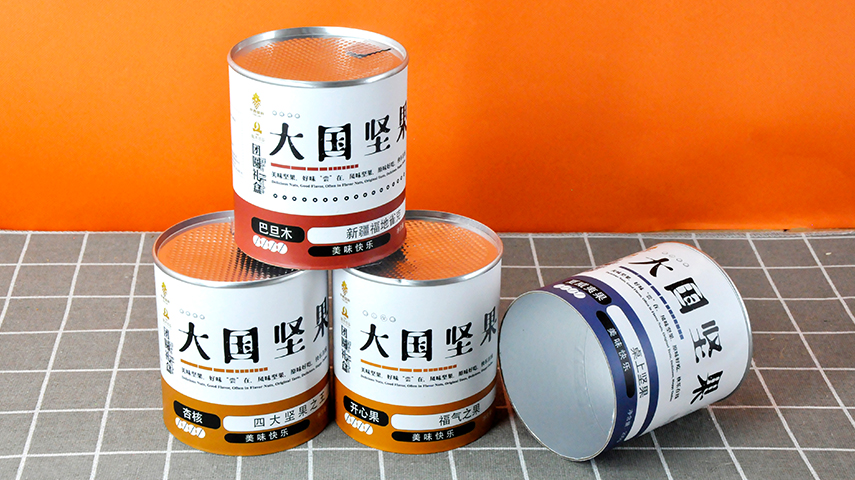 堅(jiān)果密封紙罐包裝 堅(jiān)果密封紙罐包裝